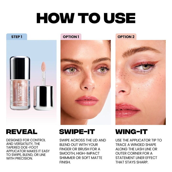 long-lasting, crease-proof liquid eyeshadow
