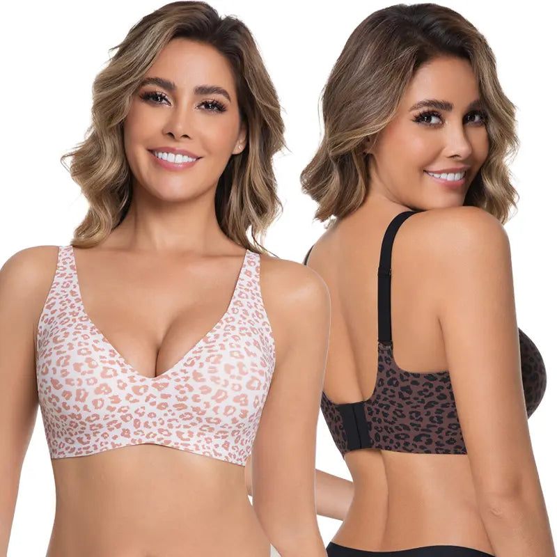 💗LAST DAY - BUY 1 GET 1 FREE💗 Jelly Wireless Womens Comfortable Wireless Bras Push Up Bralettes Seamless Tshirts Bras Deep V Everyday Bras