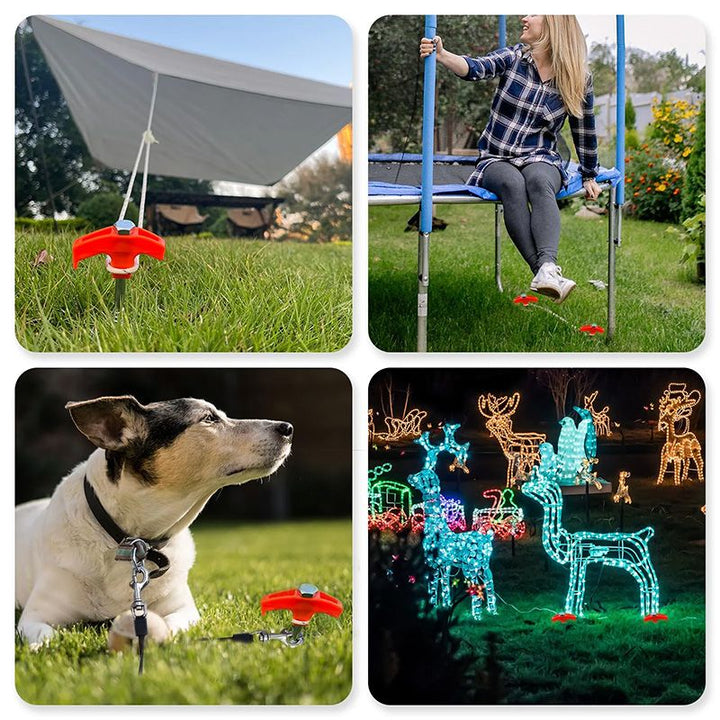 ✈️8" Screw-in Tent Stakes Ground Anchors