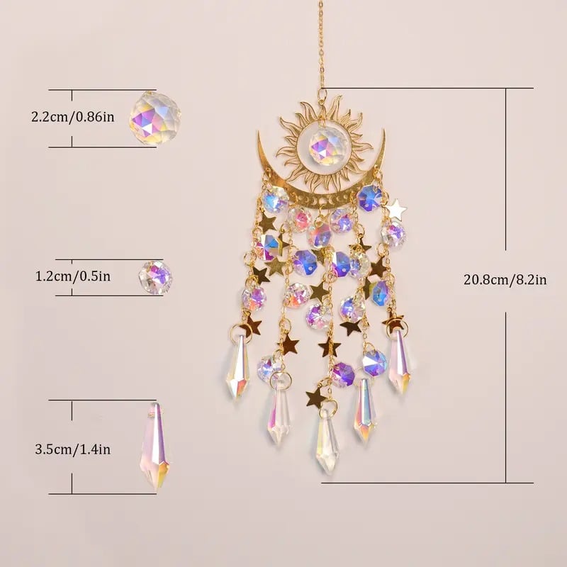 🔥Big Sale-50% Off🌈Crystal Sun Catcher, lndoor Outdoor Decor for Window Bedroom Courtyard Garden☪️