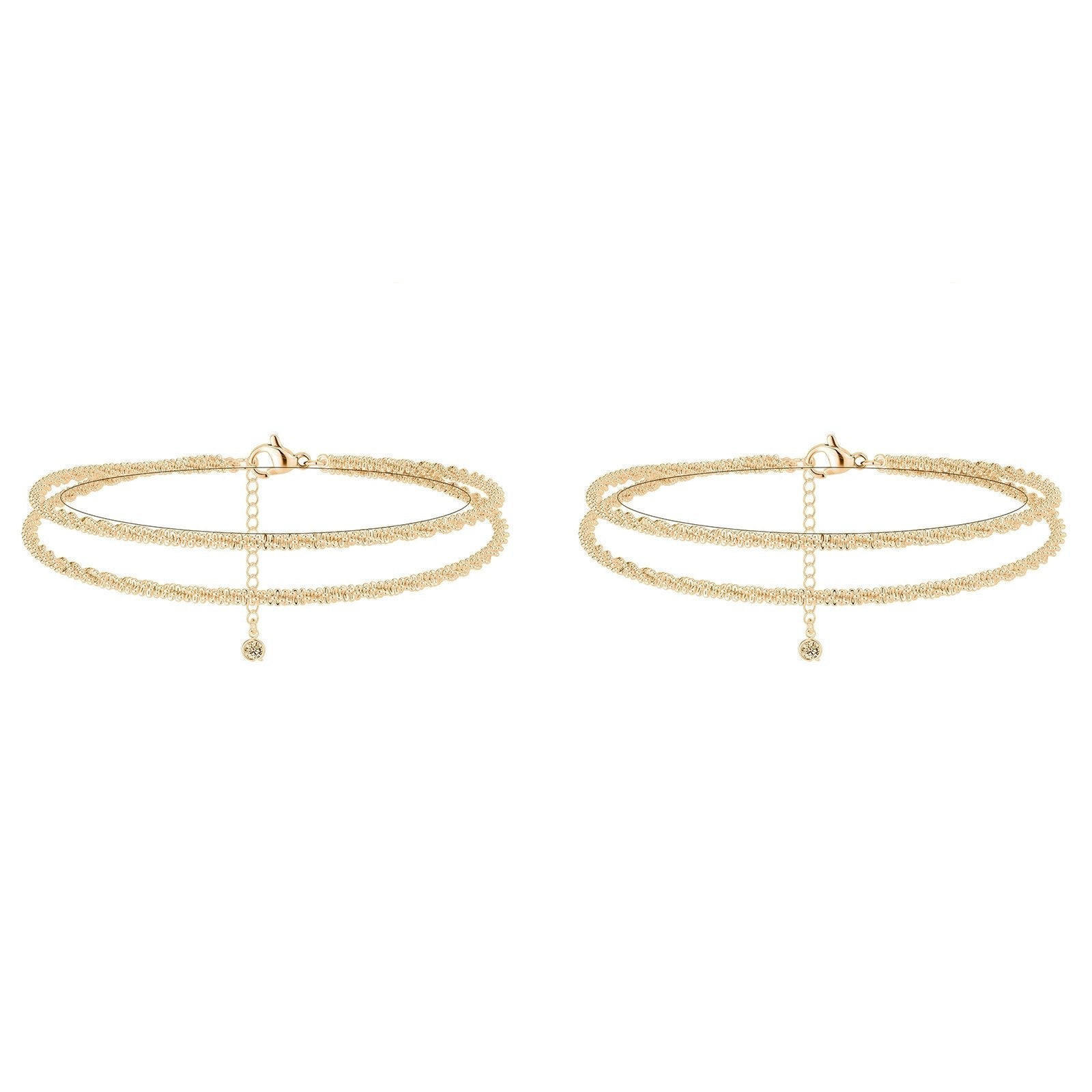 Buy 1 get 1 free🥰Dainty Layered waterproof anklet give yourself the best gift