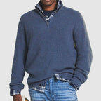 👔Men's Business Casual Zipper Sweater🚆Smooth Anti-Pill Knit, Tailored Fit & Stretch for Comfort (Machine Washable)
