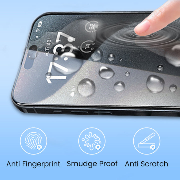 4K HD/Anti-Peeping Tempered Glass Screen Protector with Auto Dust-elimination Installation for iPhone
