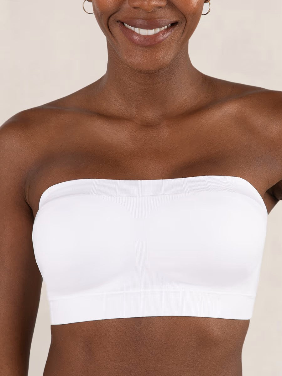Shapermint Truekind Convertible Strapless Bandeau Bra with Wireless Comfort, Anti-Slip Grip &amp; Removable Straps