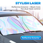 🌞 Summer Hot Sale 50% OFF 🌈Laser Car Windshield Sunshade