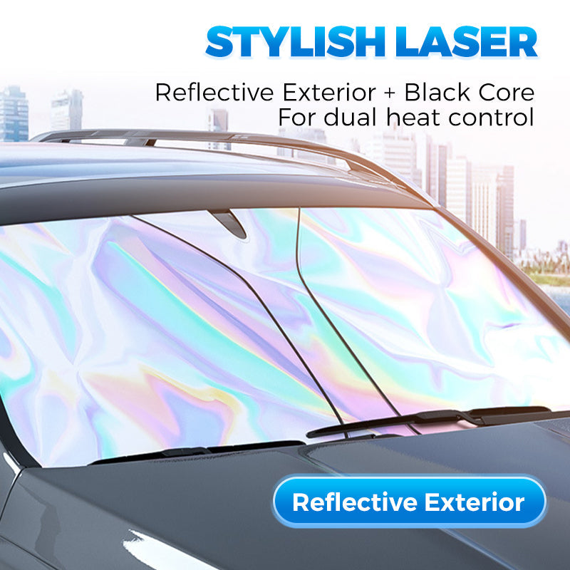 🌞 Summer Hot Sale 50% OFF 🌈Laser Car Windshield Sunshade