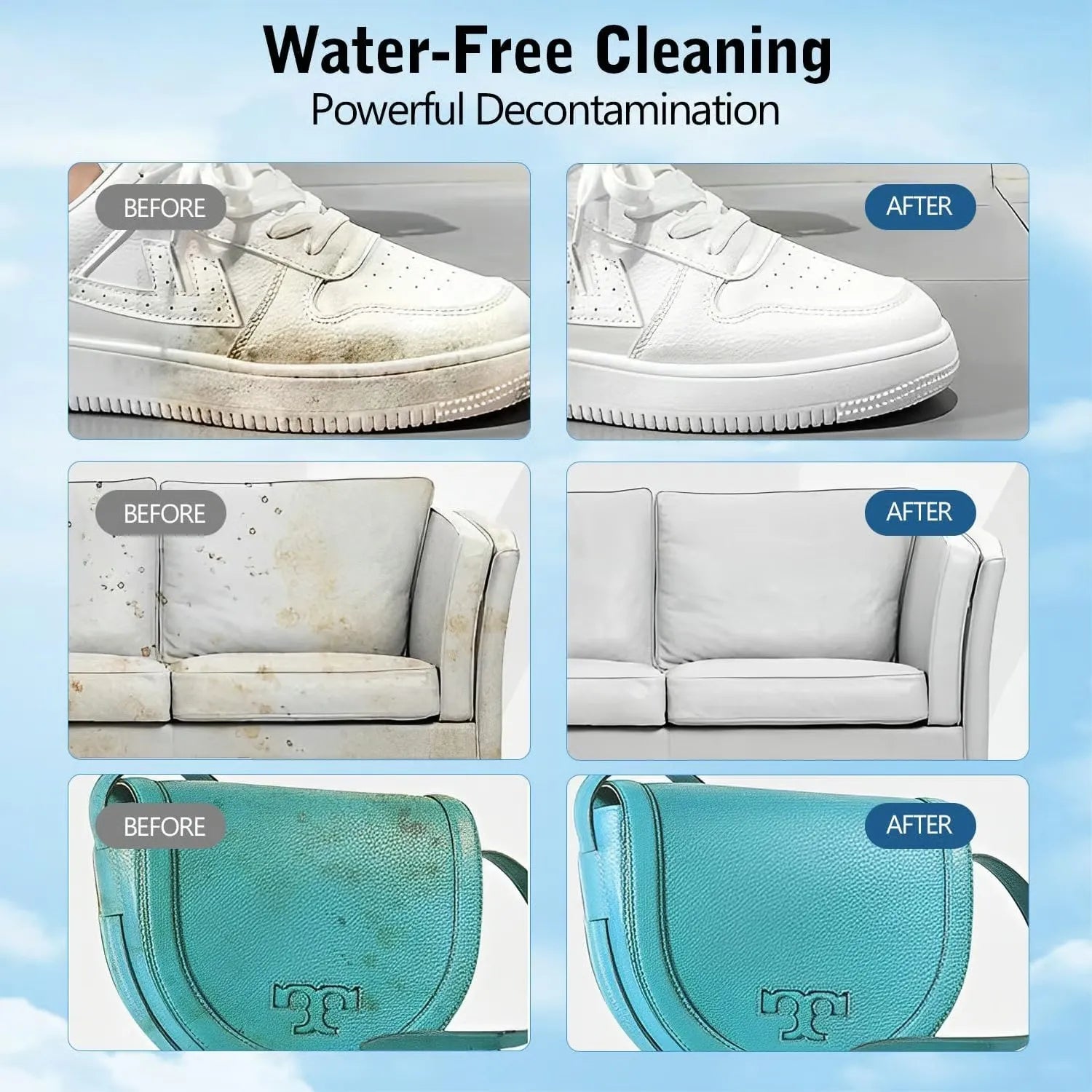 ⏳Buy 2 Get 1 Free🧼No-Wash Shoe & Leather Cleaner Cream - Stain Remover with Sponge