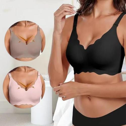 Deep V Plunge Push-up Wirefree Sømløs BH