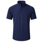 ⏰HOT SALE 50% OFF🔥STRETCH NON-IRON ANTI-WRINKLE SHIRT💕Summer must-have short-sleeved shirt