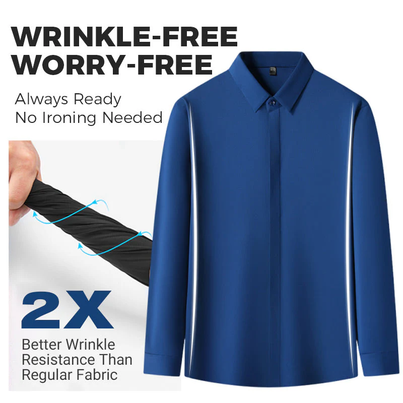 🔥Hot Sale🔥Men's Wrinkle-Free Button-Down Shirt