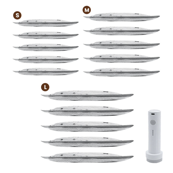 🥳2026 HOT SALE🥳💞50K+ SOLD!👵🧳 50% OFF! Cordless Vacuum Storage Set – 15 bags, 140L/min pump. Shrinks clothes, saves space. Waterproof &amp; reusable. Holiday essential. 🎒⚡