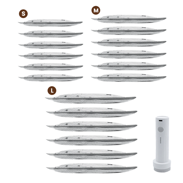 🥳2026 HOT SALE🥳💞50K+ SOLD!👵🧳 50% OFF! Cordless Vacuum Storage Set – 15 bags, 140L/min pump. Shrinks clothes, saves space. Waterproof &amp; reusable. Holiday essential. 🎒⚡