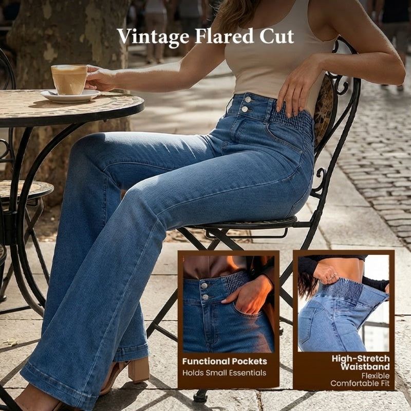 🎁2026 New Arrivals 50% OFF👖Stretch Flare Jeans With A High Waist