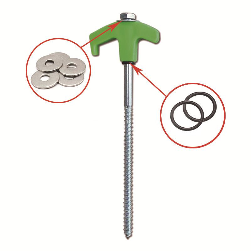 ✈️8" Screw-in Tent Stakes Ground Anchors