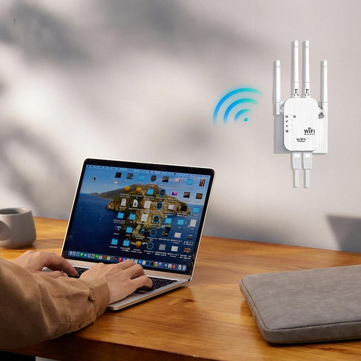 🎁Last Day Promotion 50% 🔥WiFi Extender 2025,1200Mbps Dual Band (5GHz/2.4GHz) Signal Booster, Covers 10,000 sq. ft &amp; 50 Devices, Repeater with Ethernet Port