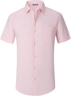 ⏰HOT SALE 50% OFF🔥STRETCH NON-IRON ANTI-WRINKLE SHIRT💕Summer must-have short-sleeved shirt