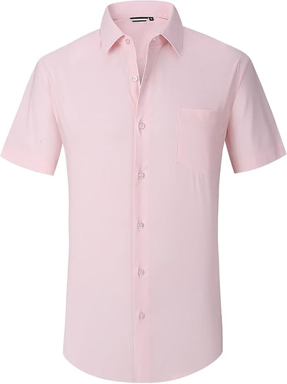 ⏰HOT SALE 50% OFF🔥STRETCH NON-IRON ANTI-WRINKLE SHIRT💕Summer must-have short-sleeved shirt
