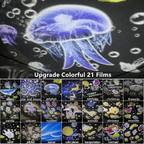 ⏳Limited time 50% discount💥🎃👻 Children's night light projector with 15 films 🔋Type-C charging