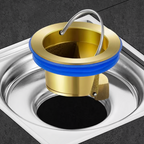 Noyau de drain de sol universel en laiton pour descente de gouttière, désodorisant anti-odeurs