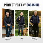Men's Solid Color Zip Up Warm Jacket -💪Anti-wrinkle, windproof, rainproof and snowproof!