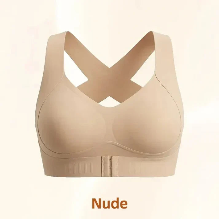 🎉LAST DAY SALE - 50% OFF⚡Front Closure Cross-Back Wireless Posture Bra