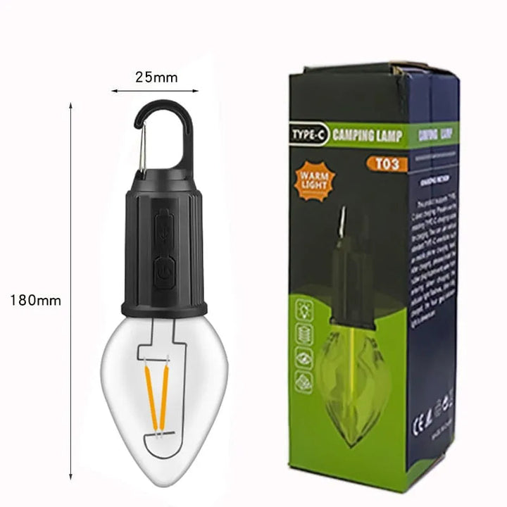 Decorazione di illuminazione per lampadina retrò da campeggio sospesa di tipo C