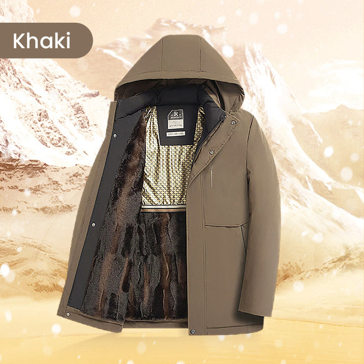 🧥50% OFF HOT SALE! ✨ Men’s Thermal Hooded Parka Coat - Windproof &amp; Water-Resistant Winter Jacket with Multiple Pockets for Extreme Cold ❄️🛡️