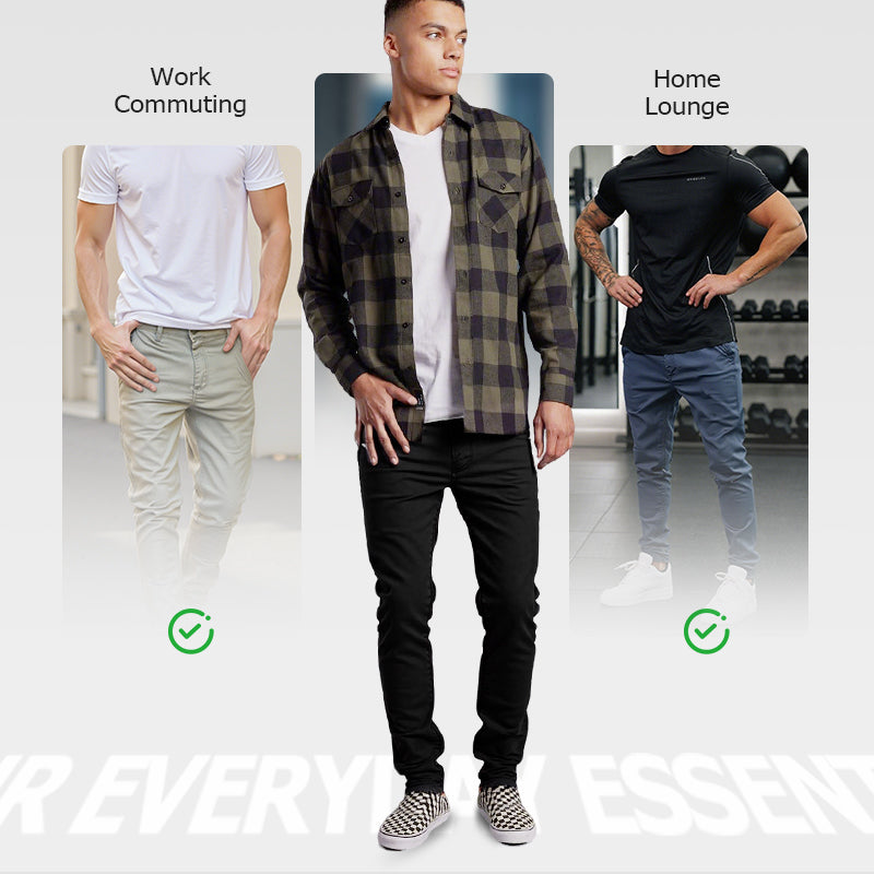 Men’s Slim-Fit Casual Solid Pants – Sleek Solid Tones, Slim Silhouette, Ideal for Easy Pairing 👔