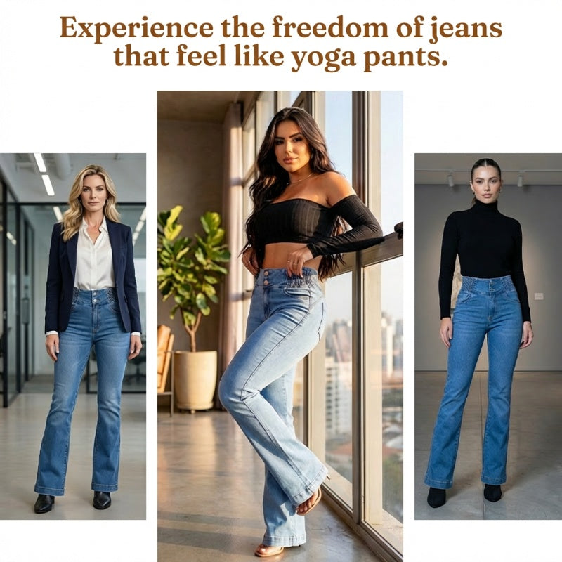 🎁2026 New Arrivals 50% OFF👖Stretch Flare Jeans With A High Waist