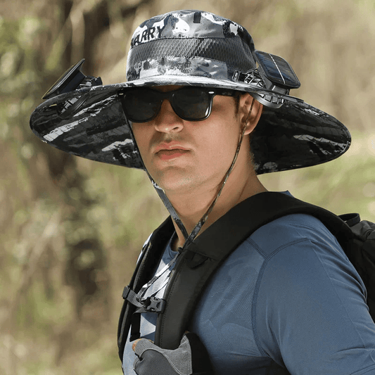 🔥Summer Promotion 15% OFF💥- Outdoor Wide Brim Sun Hat With Solar Fan (Free Shipping)