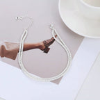 Buy 1 get 1 free🥰Dainty Layered waterproof anklet give yourself the best gift
