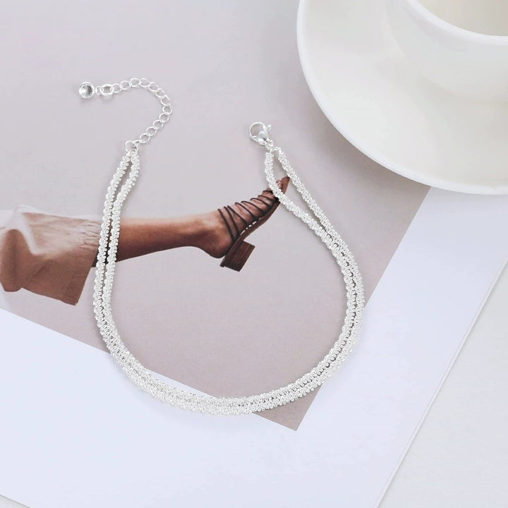 Buy 1 get 1 free🥰Dainty Layered waterproof anklet give yourself the best gift