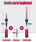 🎁New Hot Sale⏳Removable Movable Head Ratchet Durable Power Saving Repair Tool Set