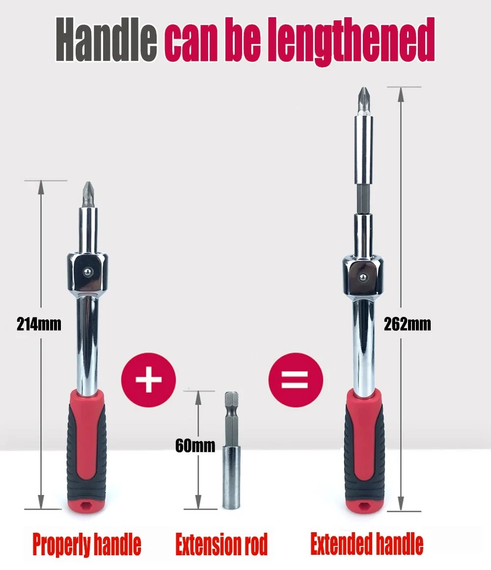 🎁New Hot Sale⏳Removable Movable Head Ratchet Durable Power Saving Repair Tool Set