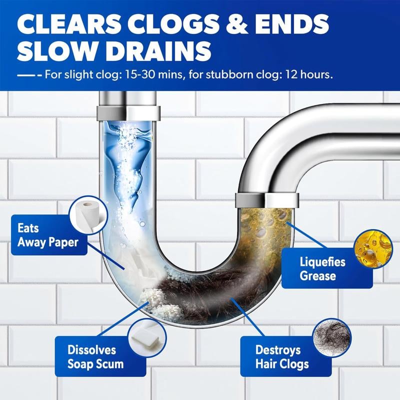✨ LAST DAY BUY 3 GET 2 FREE✨ Liapu Powerful Pipe Dredging Agent for Kitchen and Toilet Pipelines💪