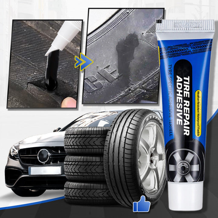 🔥KÖP 1 FÅ 1 GRATIS🔥Väderbeständigt vattentätt flexibelt däckreparationslim
