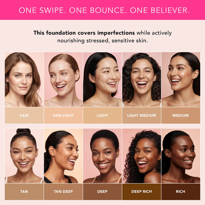 Peptide Blur Stick Foundation met penseel