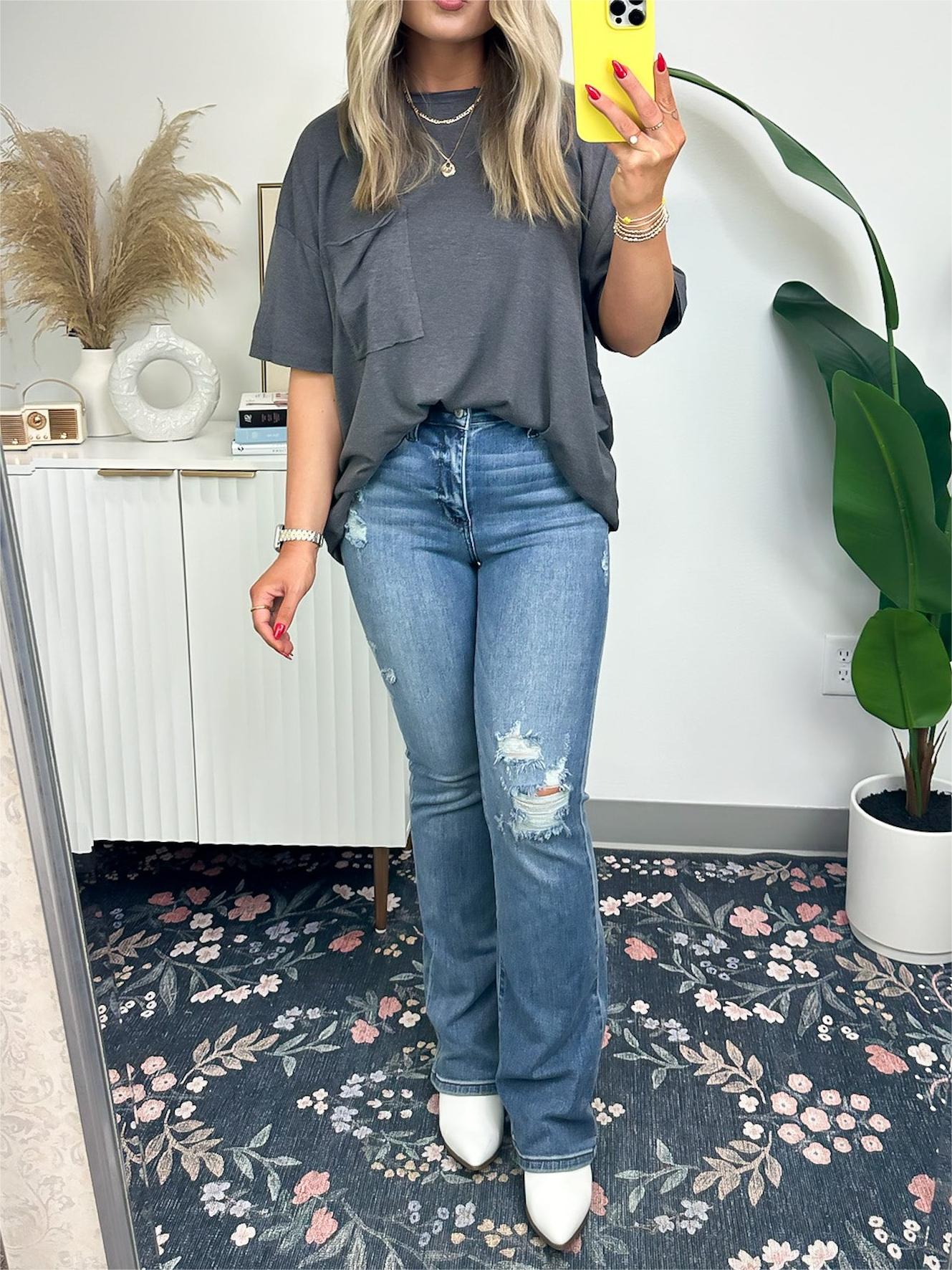 🌸Summer Specials🌸Women's Raw Edge Boxy Tee