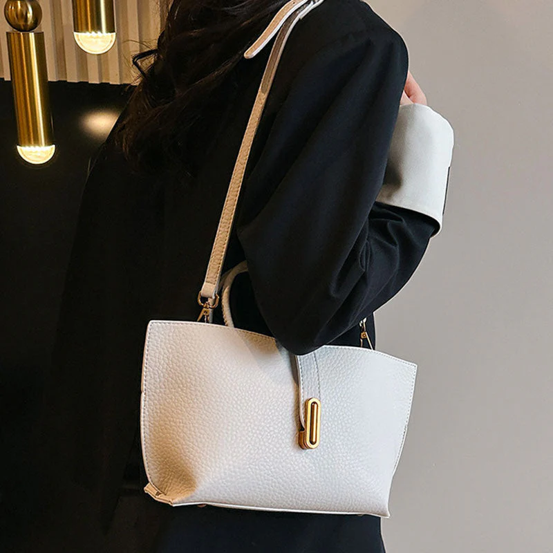 🌸Sale For 50% OFF🌸💎Women's Elegant Solid Color French Style Handbag