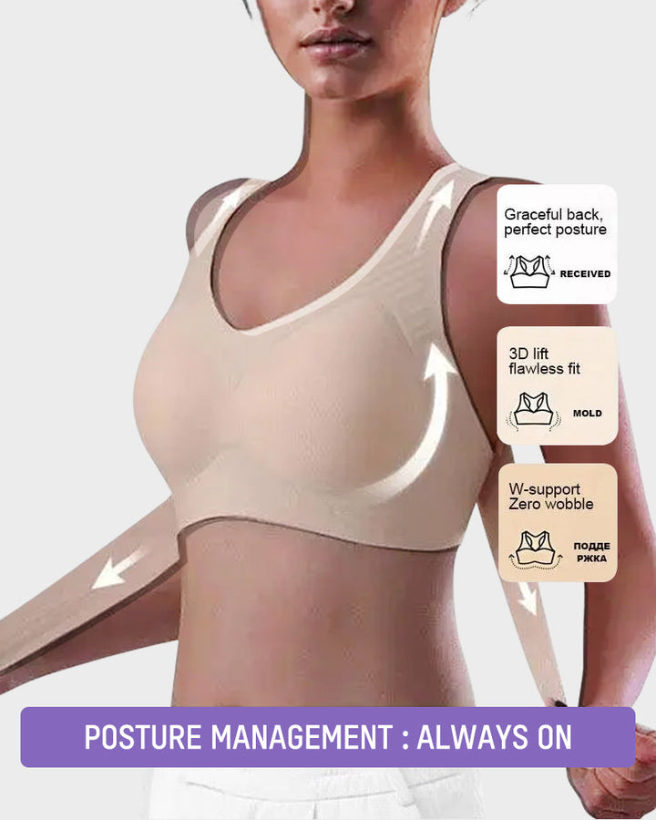 🎉LAST DAY SALE - 50% OFF⚡Front Closure Cross-Back Wireless Posture Bra