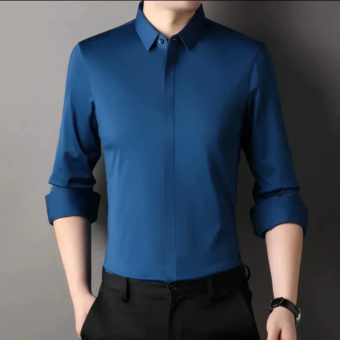 🔥Hot Sale🔥Men's Wrinkle-Free Button-Down Shirt