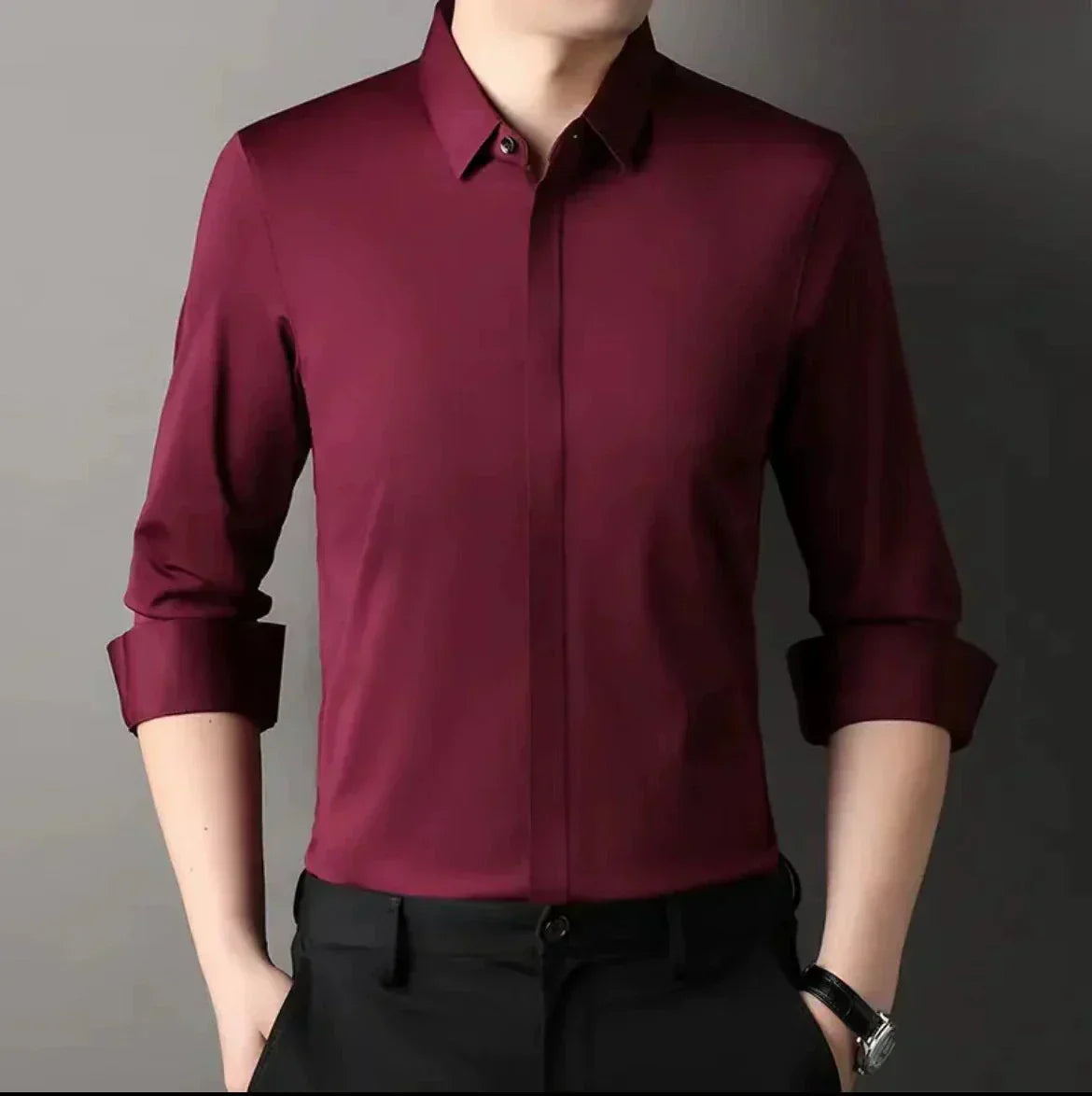 🔥Hot Sale🔥Men's Wrinkle-Free Button-Down Shirt