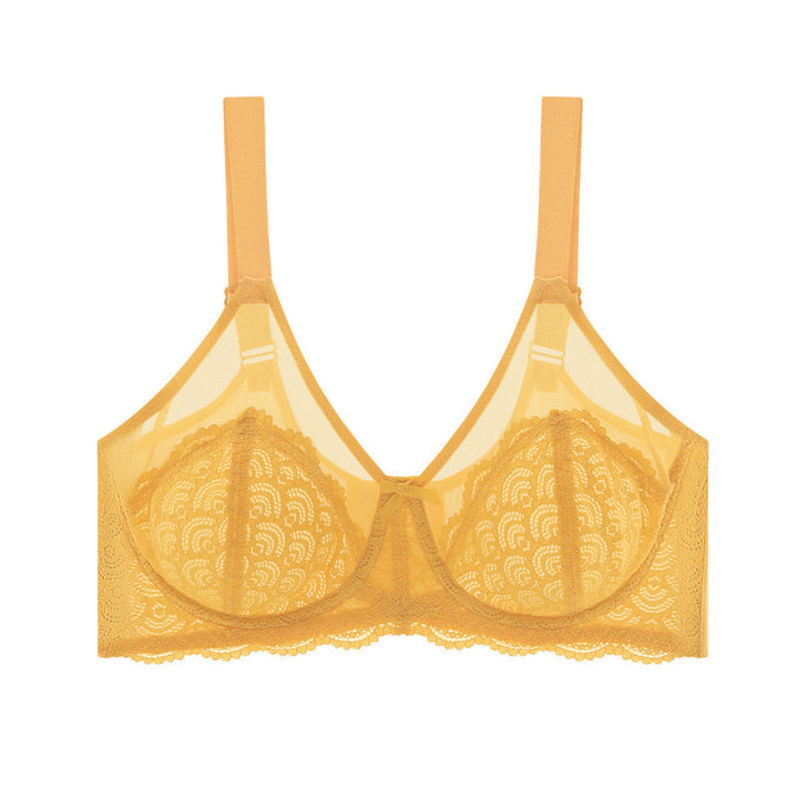 HSIA Mermaid Scales Sexy Lace Plus Size Uforet bøyle Ikke-polstret Full Dekning Minimizer BH med Ryggglatting for kvinner Stor byste