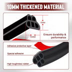 🔇5-hole Automotive Dust-proof and Shock-absorbing Sealing Strip
