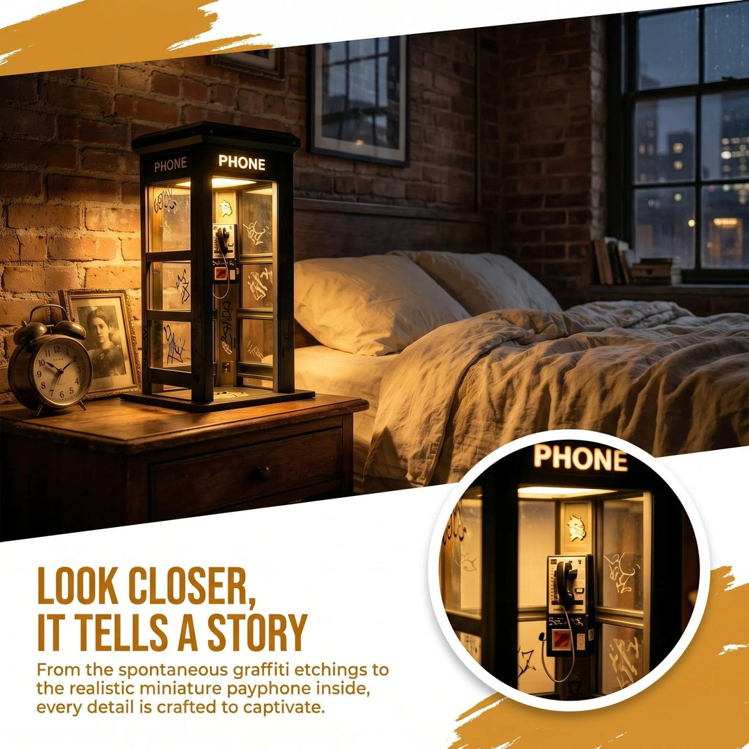 📞Vintage Phone Booth Ambient Lamp