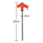 ✈️8" Screw-in Tent Stakes Ground Anchors