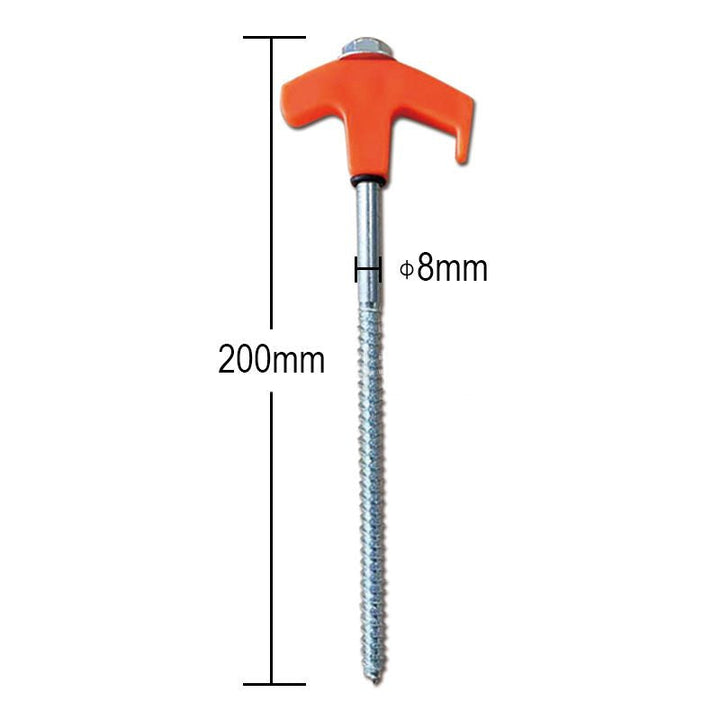 ✈️8" Screw-in Tent Stakes Ground Anchors