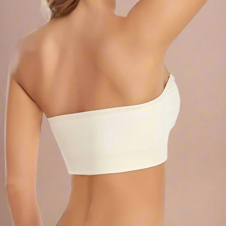 LAST DAY - BUY 1 GET 1 FREE💞Womens Strapless Bras Push Up Bandeau Bra Non Slip Wireless Supportive Padded Bras Seamless Comfortable Tube Jelly Bra