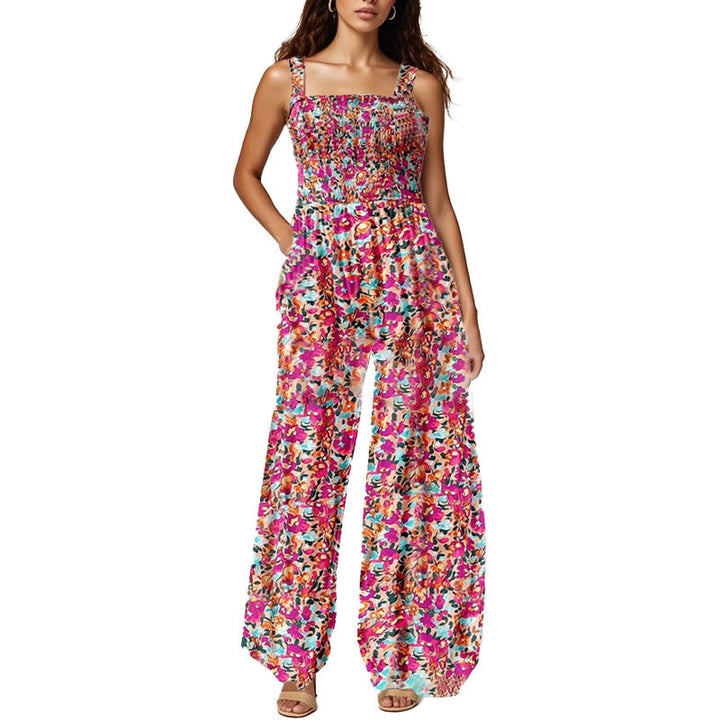 🎨Damkläder med tryck och ärmlös jumpsuits