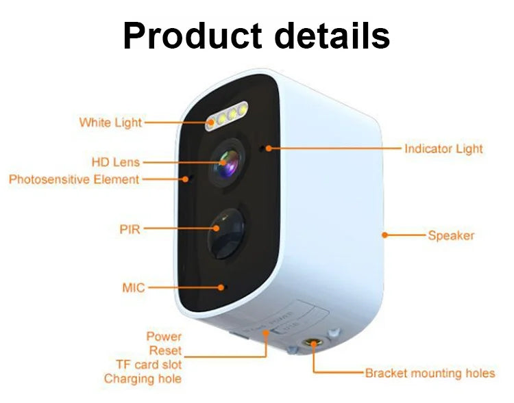 ✨Wireless Night Vision Camera – Intelligent Security Around The Clock!🌞